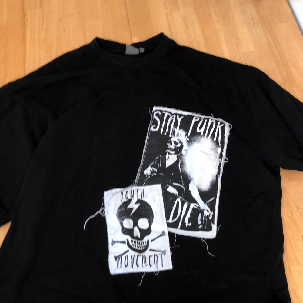 Punk Long Sleeved Black Sweater